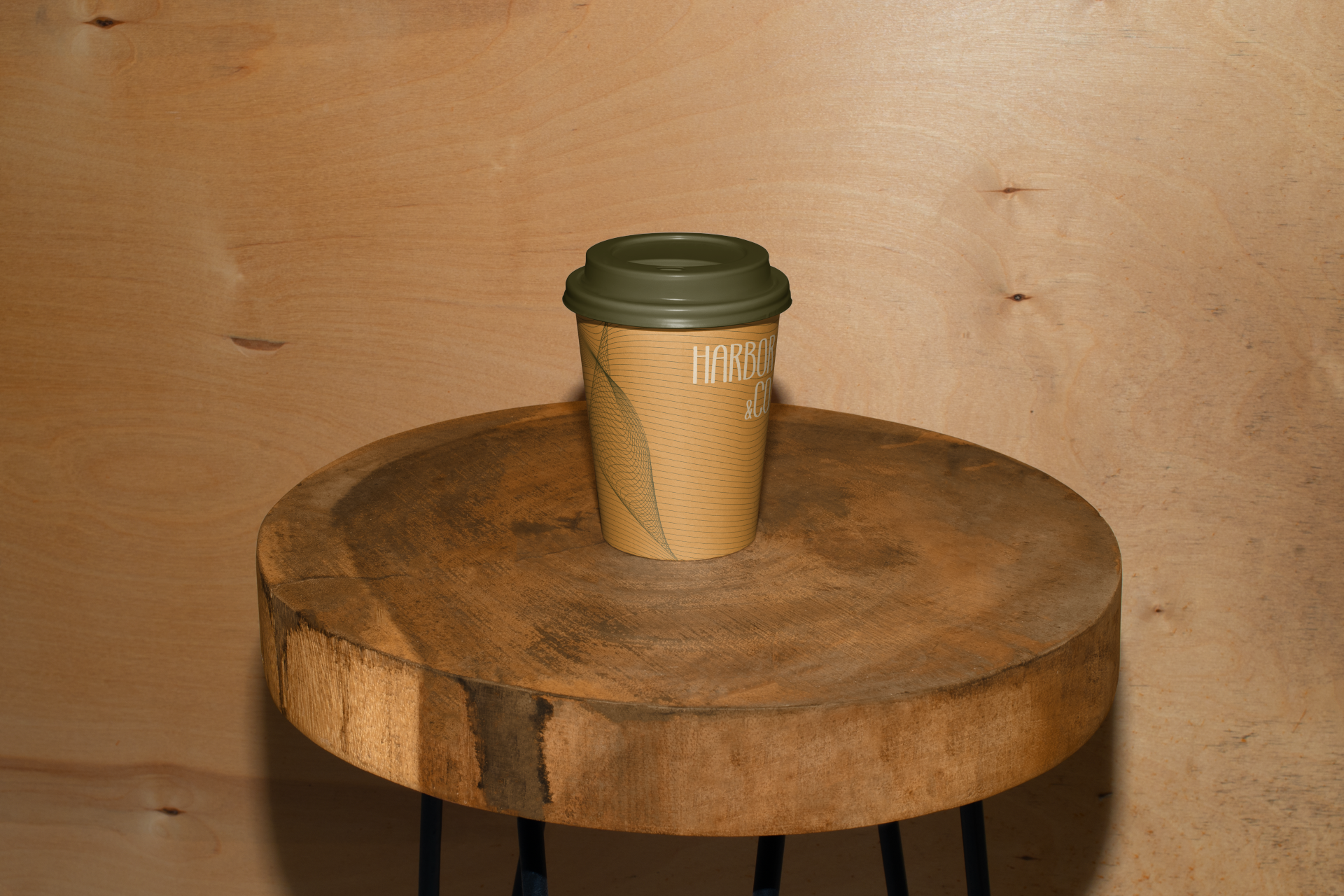 Harbor & Co. coffee cup mockup